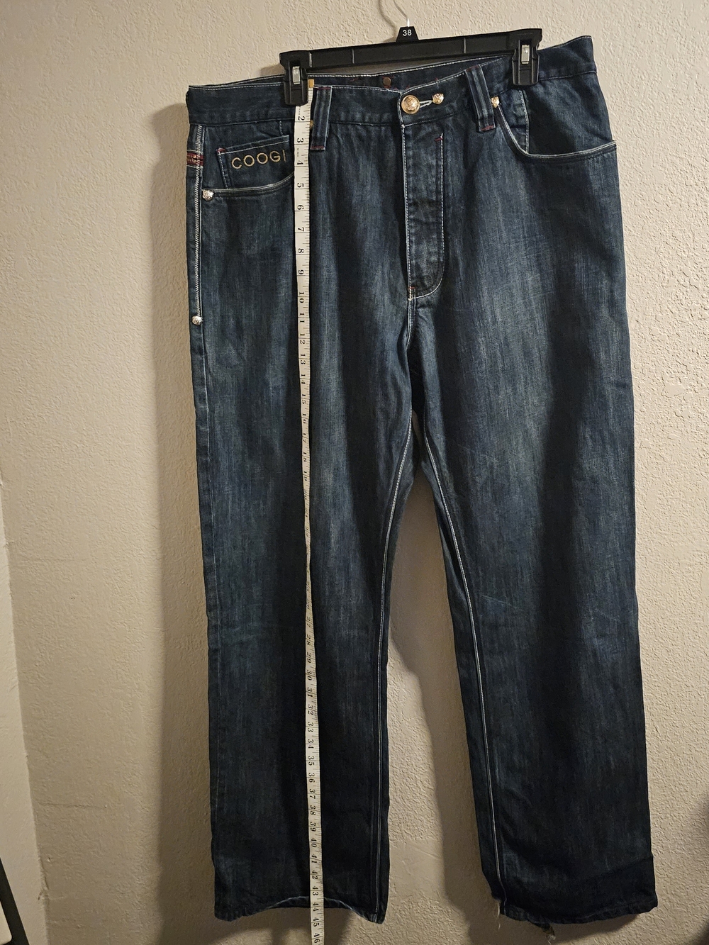 Vintage COOGI Men's Dark Blue Denim Jeans